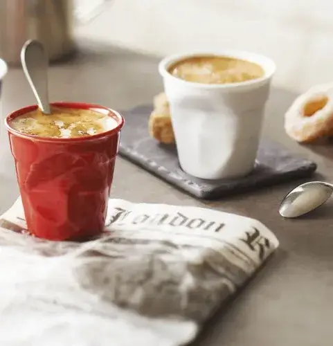 Gobelet Espresso Froissé  - Rouge piment