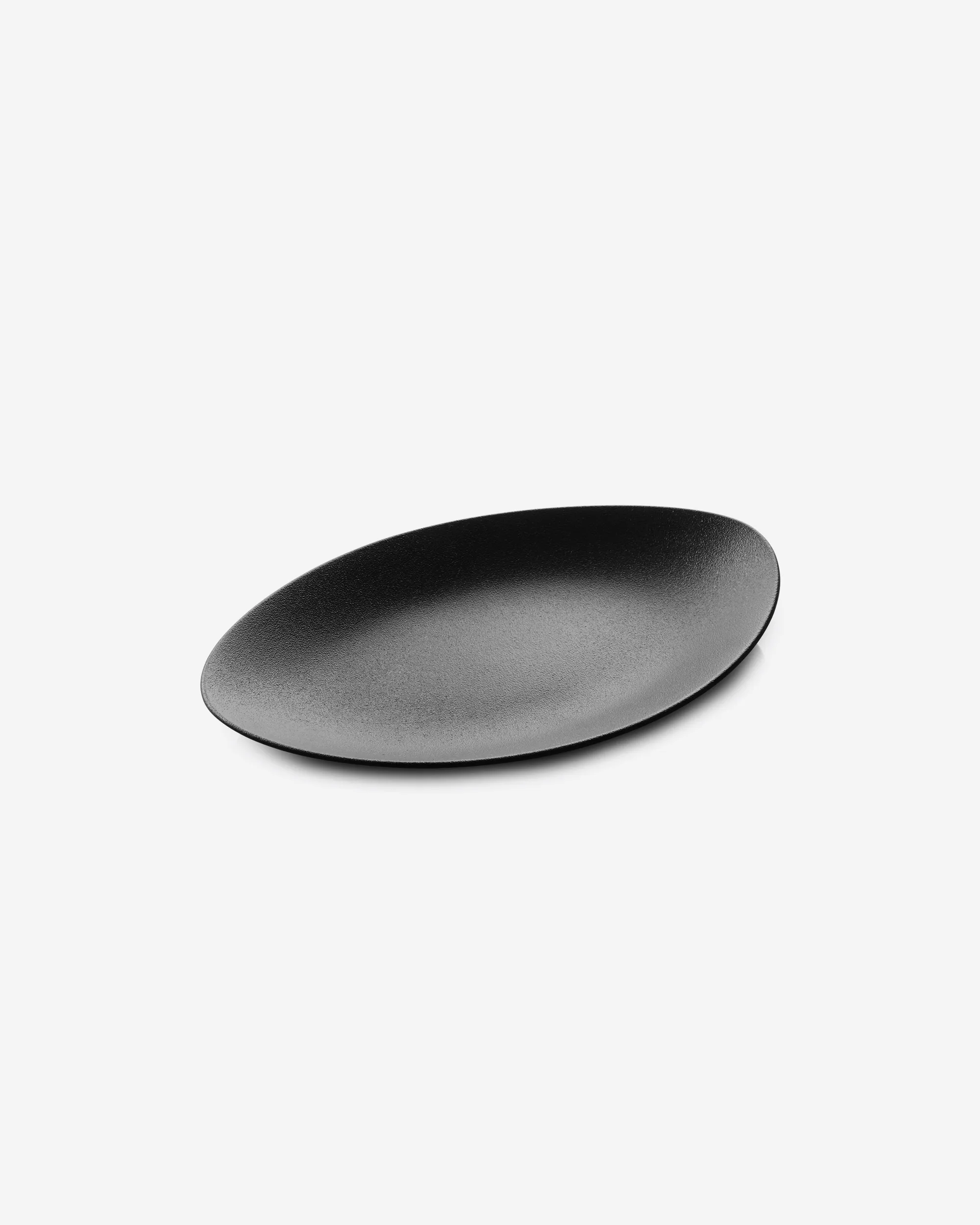Oval Plate Black ceramic