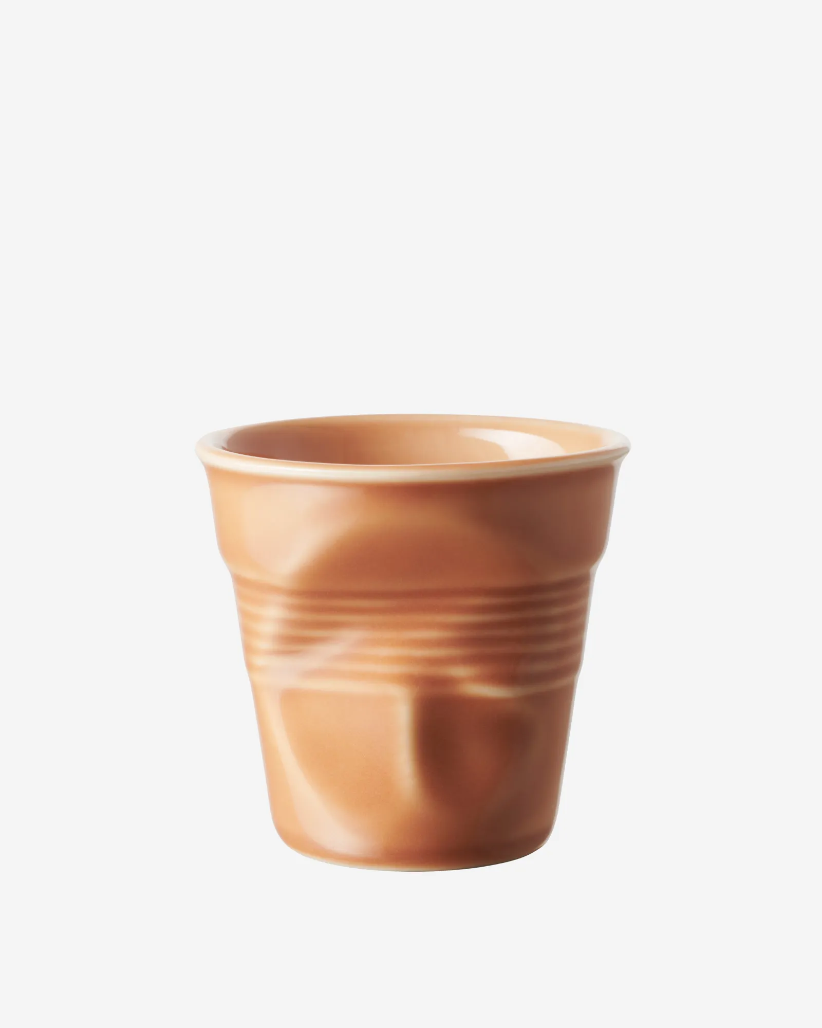 Gobelet Cappuccino Froissé - Terre de Sienne