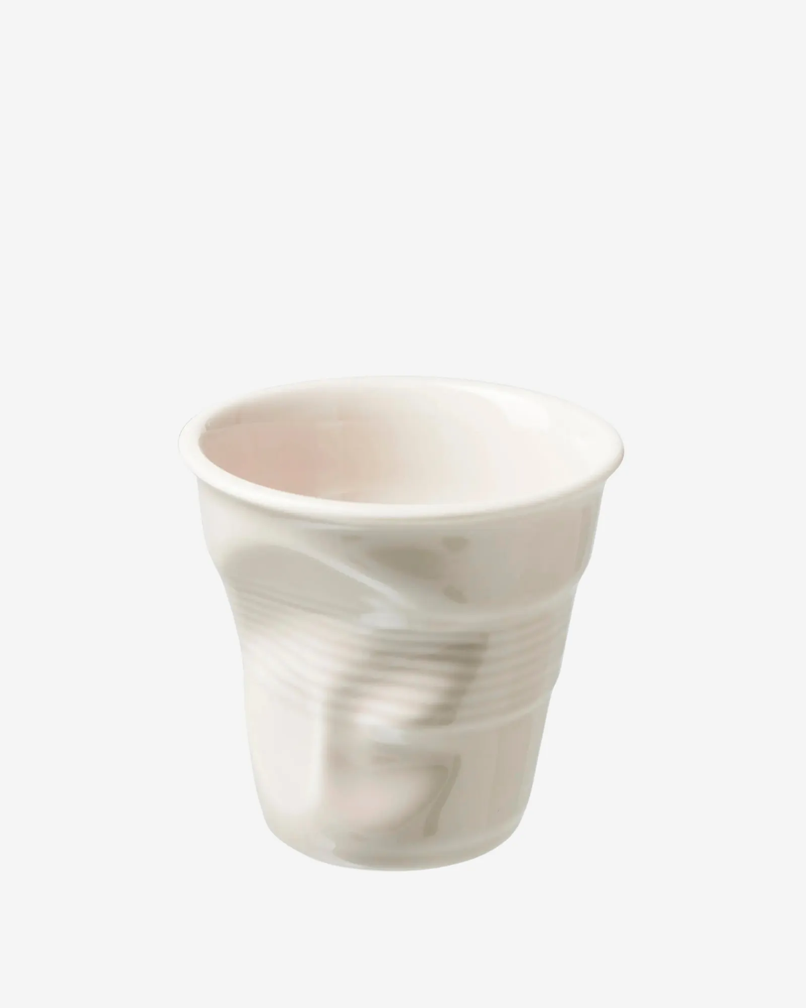 Gobelet Cappuccino Froissé  - Gris galet