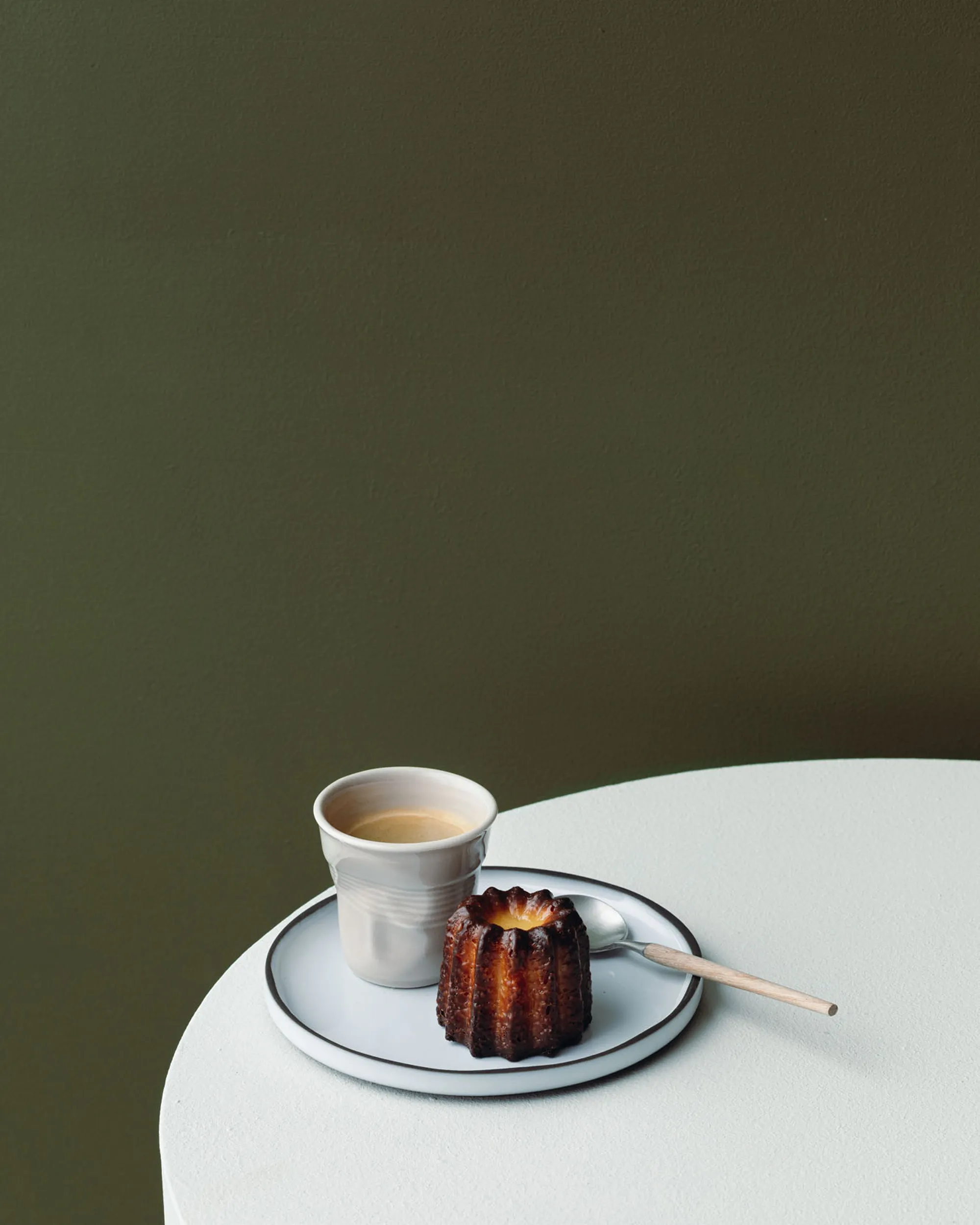 Gobelet Cappuccino Froissé  - Gris galet