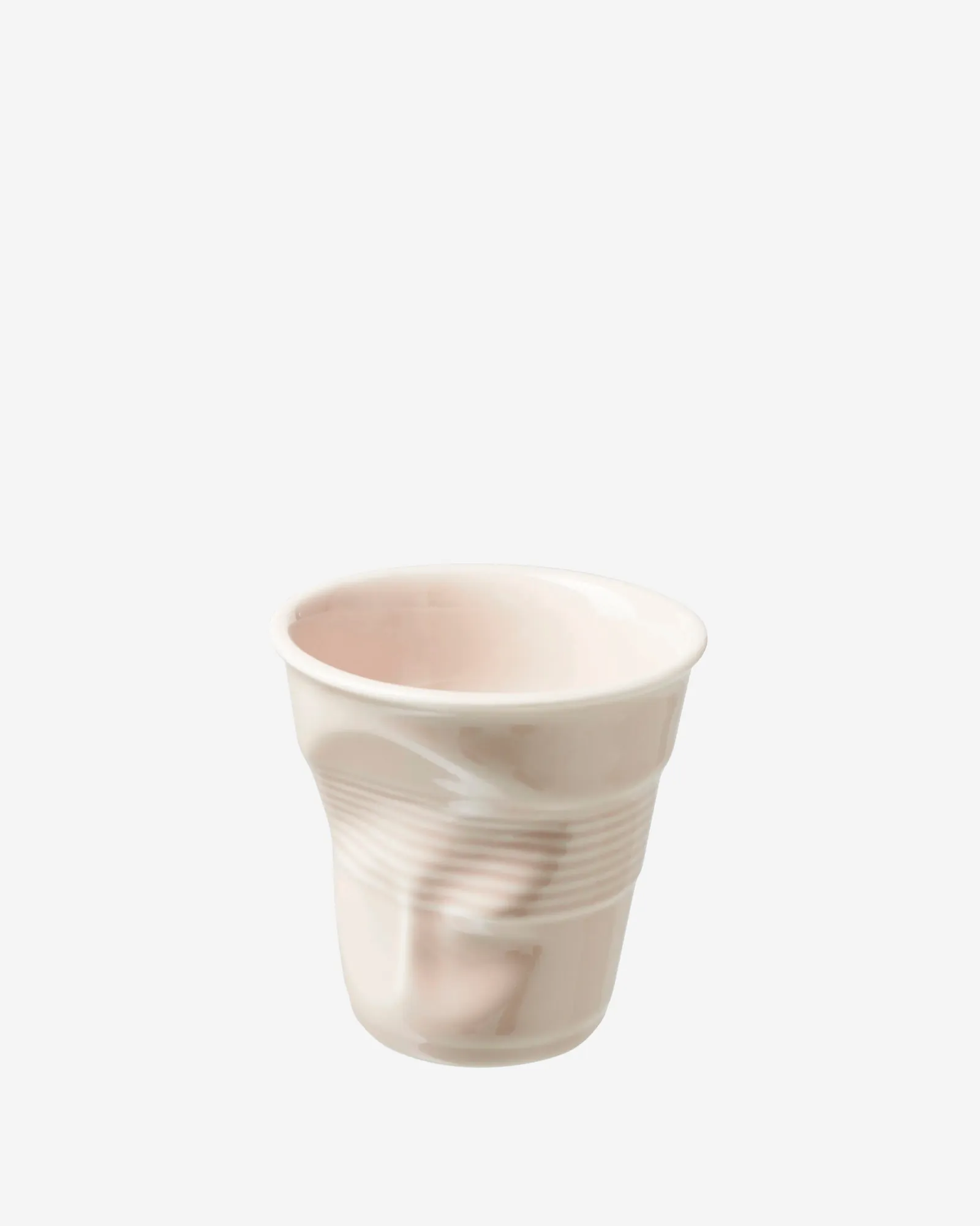 Gobelet Espresso Froissé  - Rose Aurore