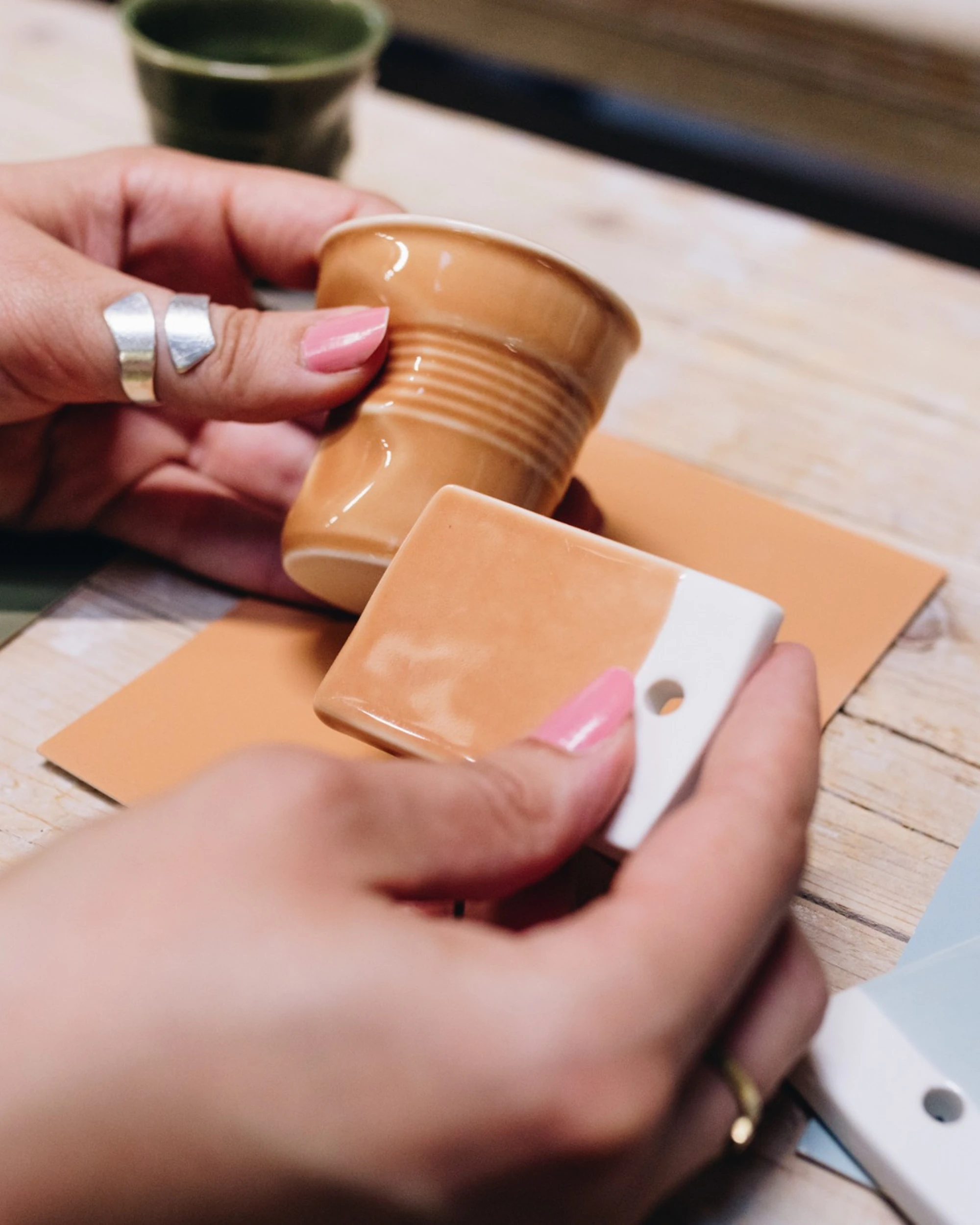 Gobelet Espresso Froissé  - Havane