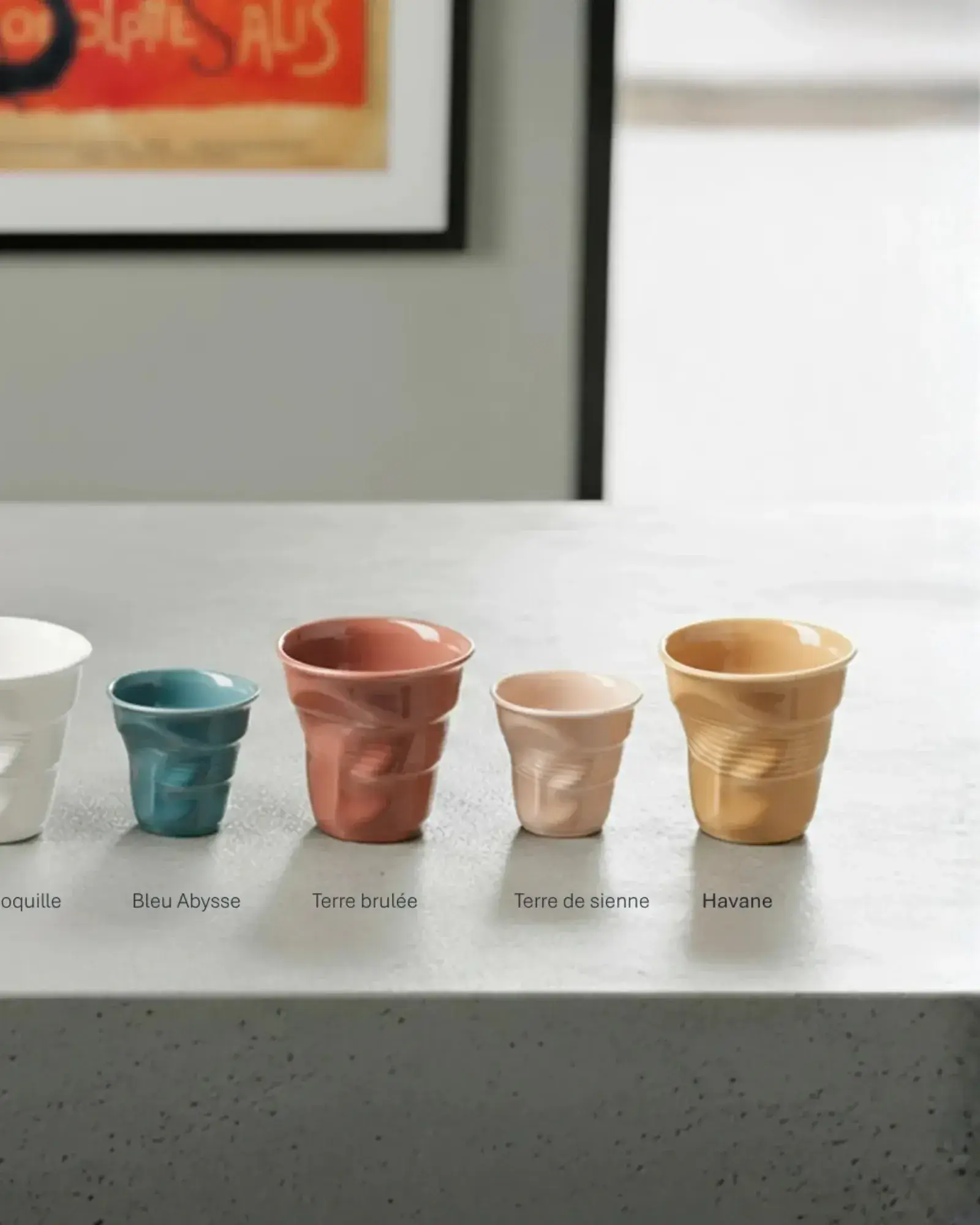 Gobelet Espresso Froissé  - Jaune Acidulé