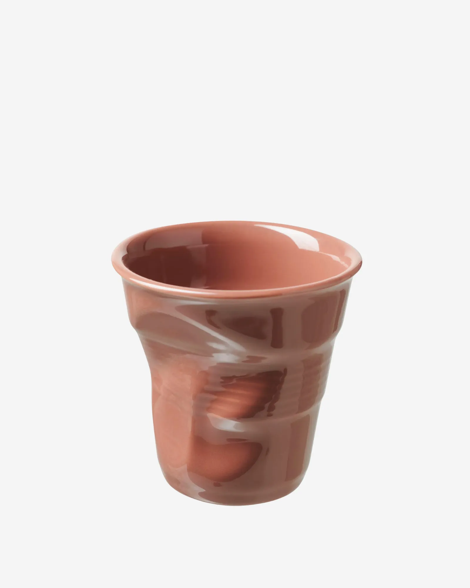 Gobelet Cappuccino Froissé  - Terre Brulée