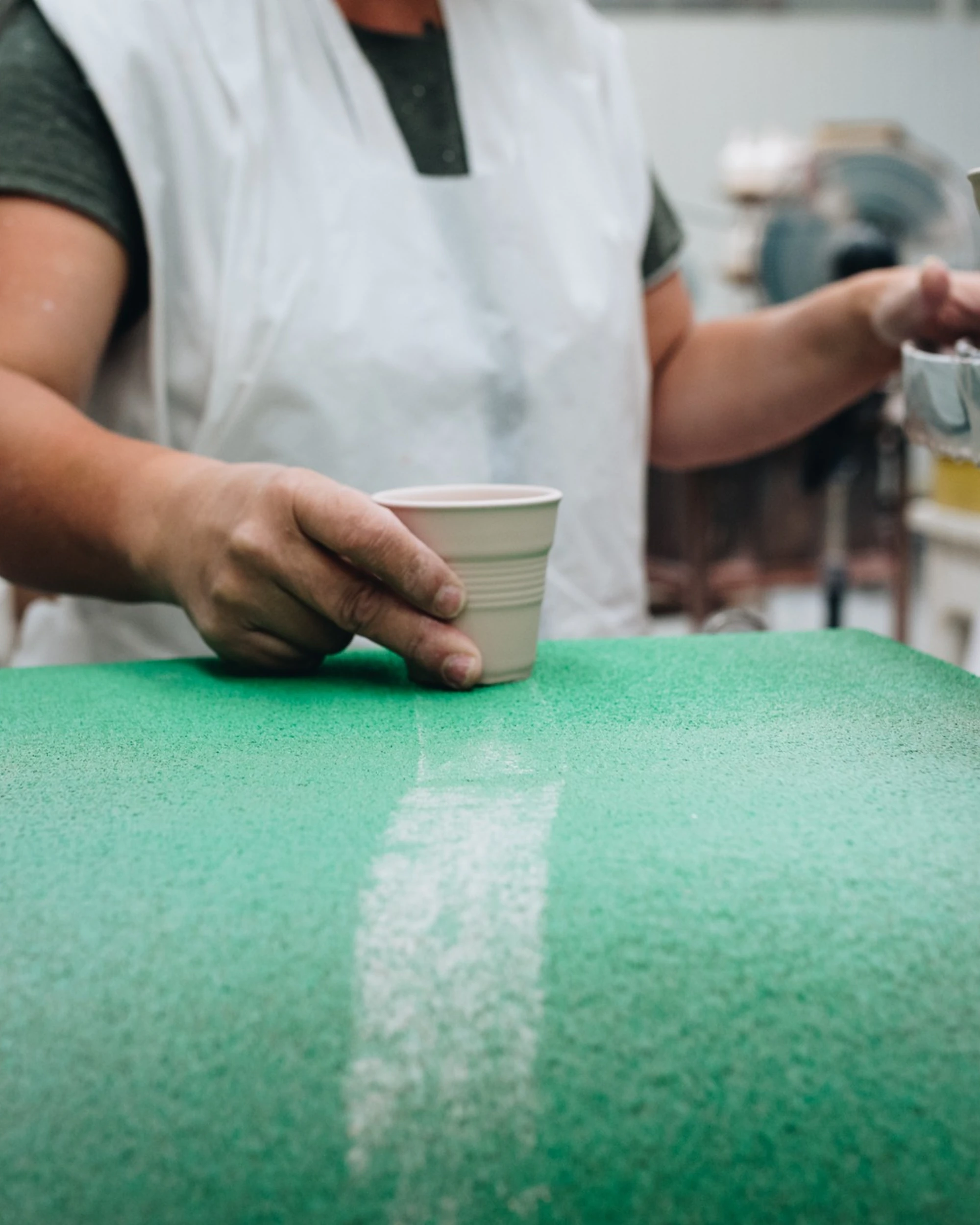 Gobelet Cappuccino Froissé  - Rose Aurore