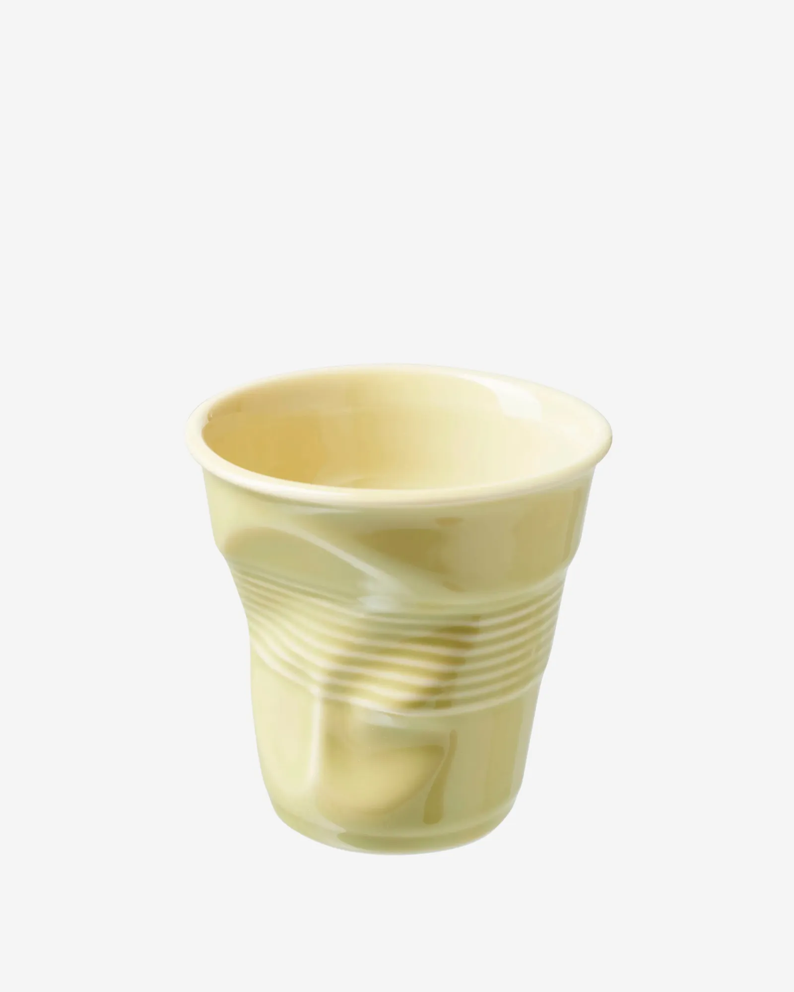 Gobelet Cappuccino Froissé  - Jaune Acidulé