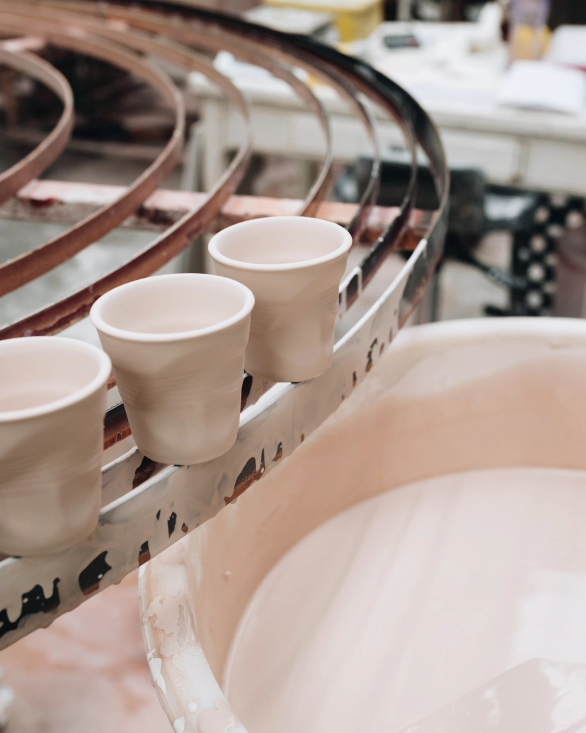 Gobelet Cappuccino Froissé  - Jaune Acidulé