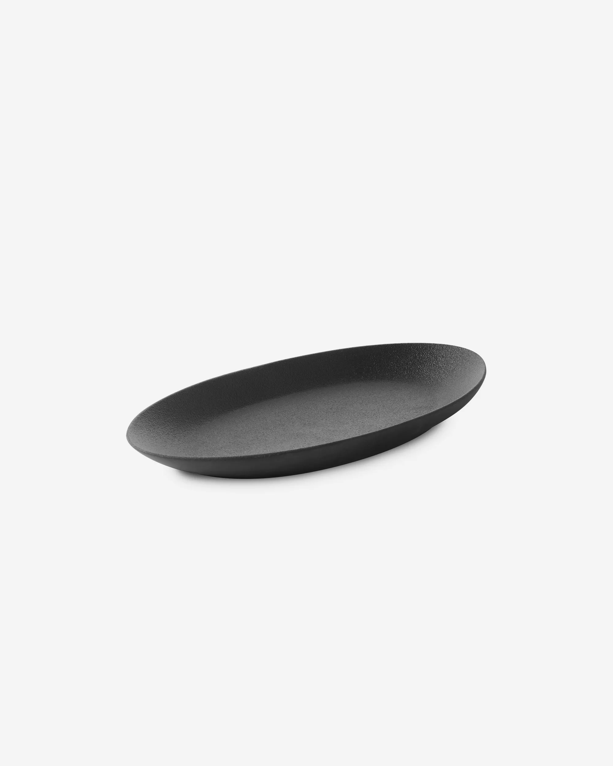 Oblong Plate Black ceramic