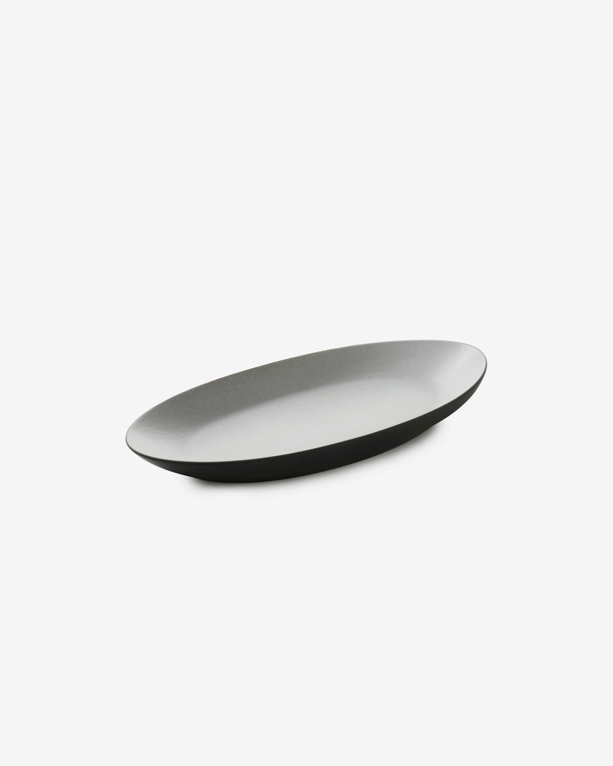 Assiette Oblong Céramique noire