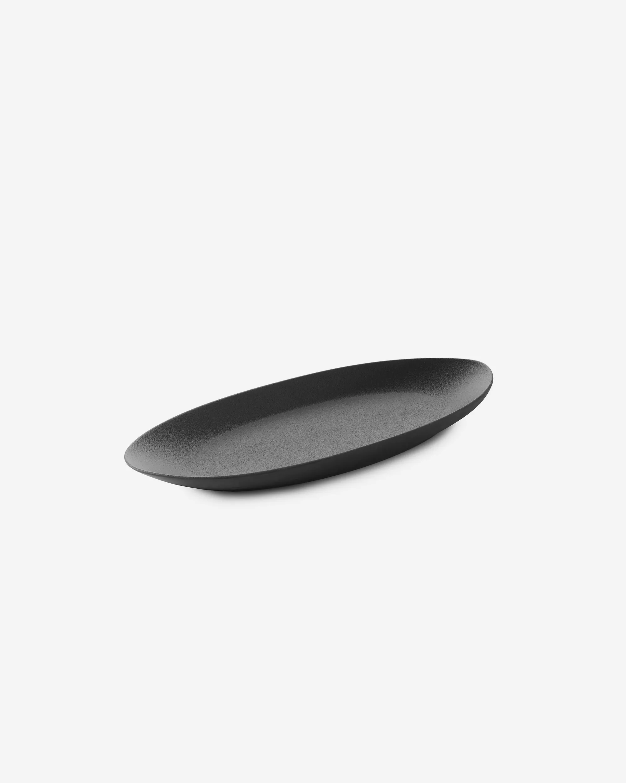 Oblong Plate Black ceramic