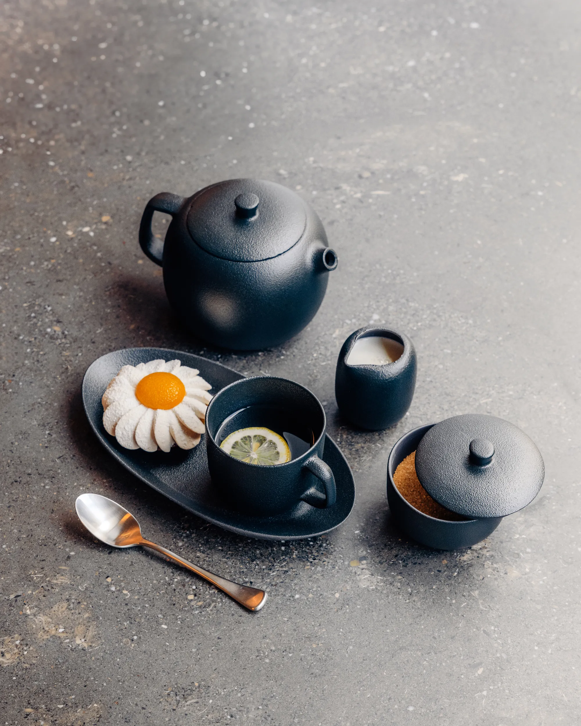 Assiette Oblong Céramique noire