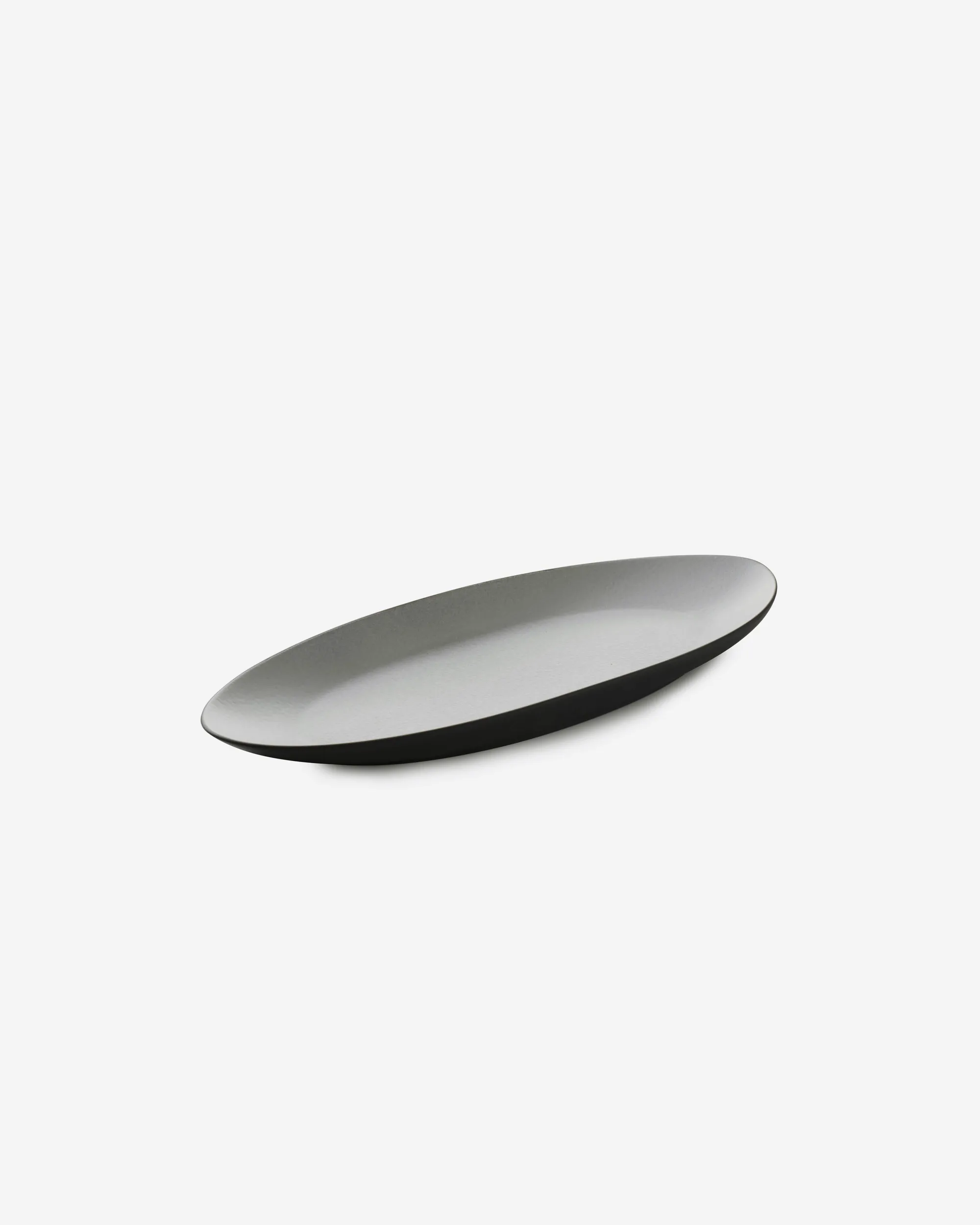 Oblong Plate Black ceramic