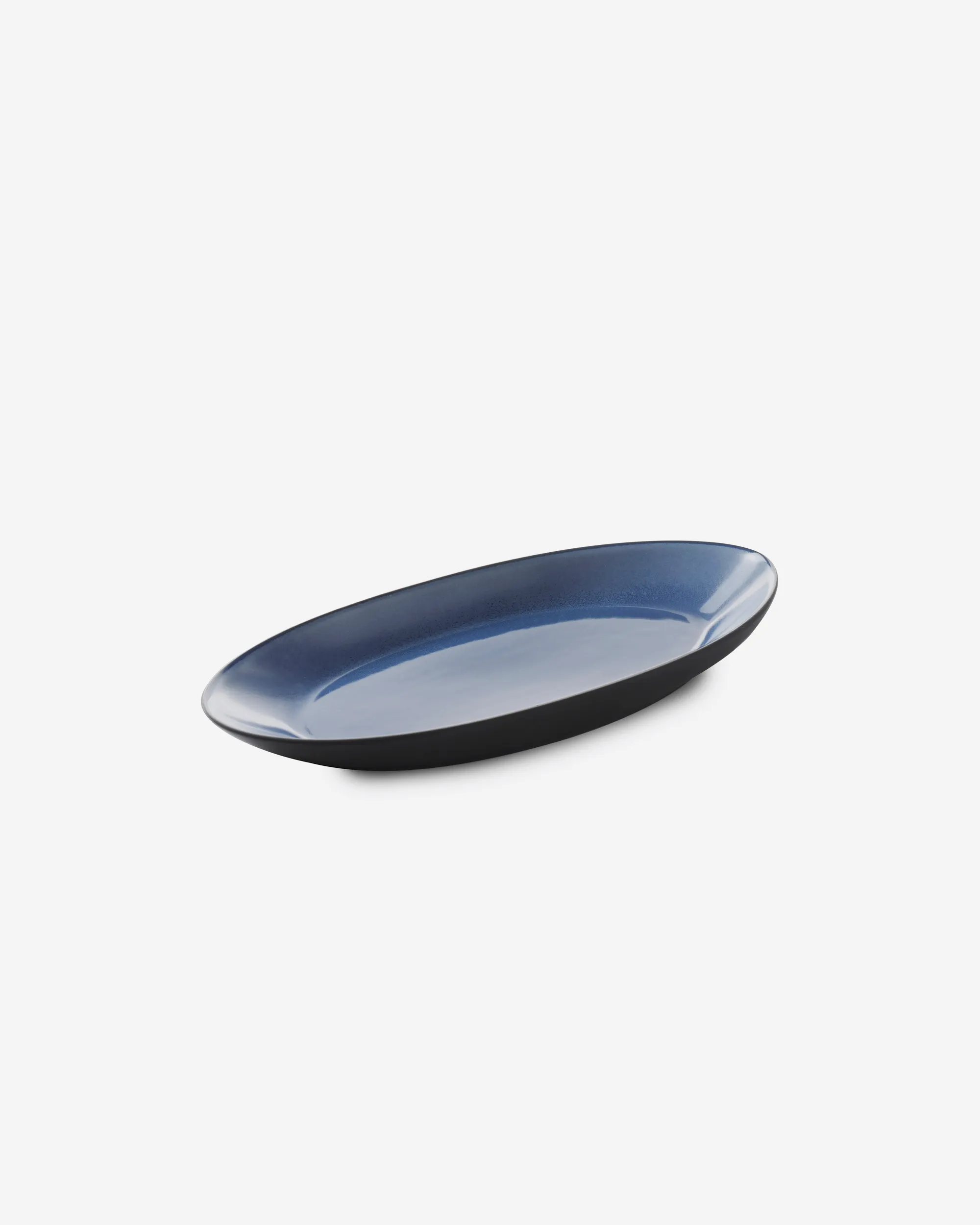 Oblong Plate Black ceramic