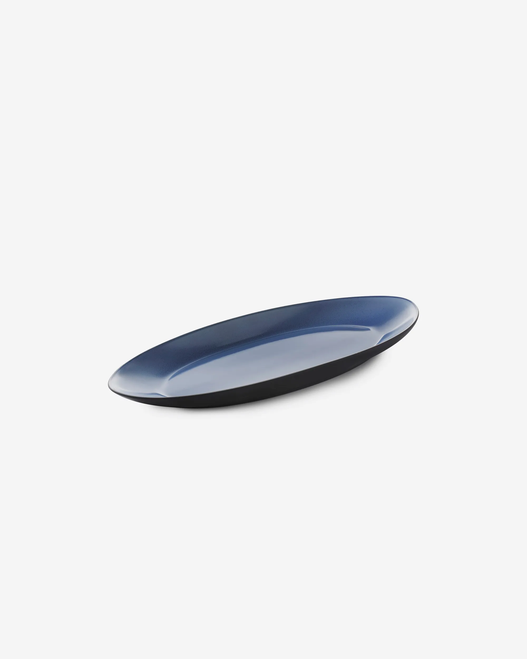 Oblong Plate Black ceramic