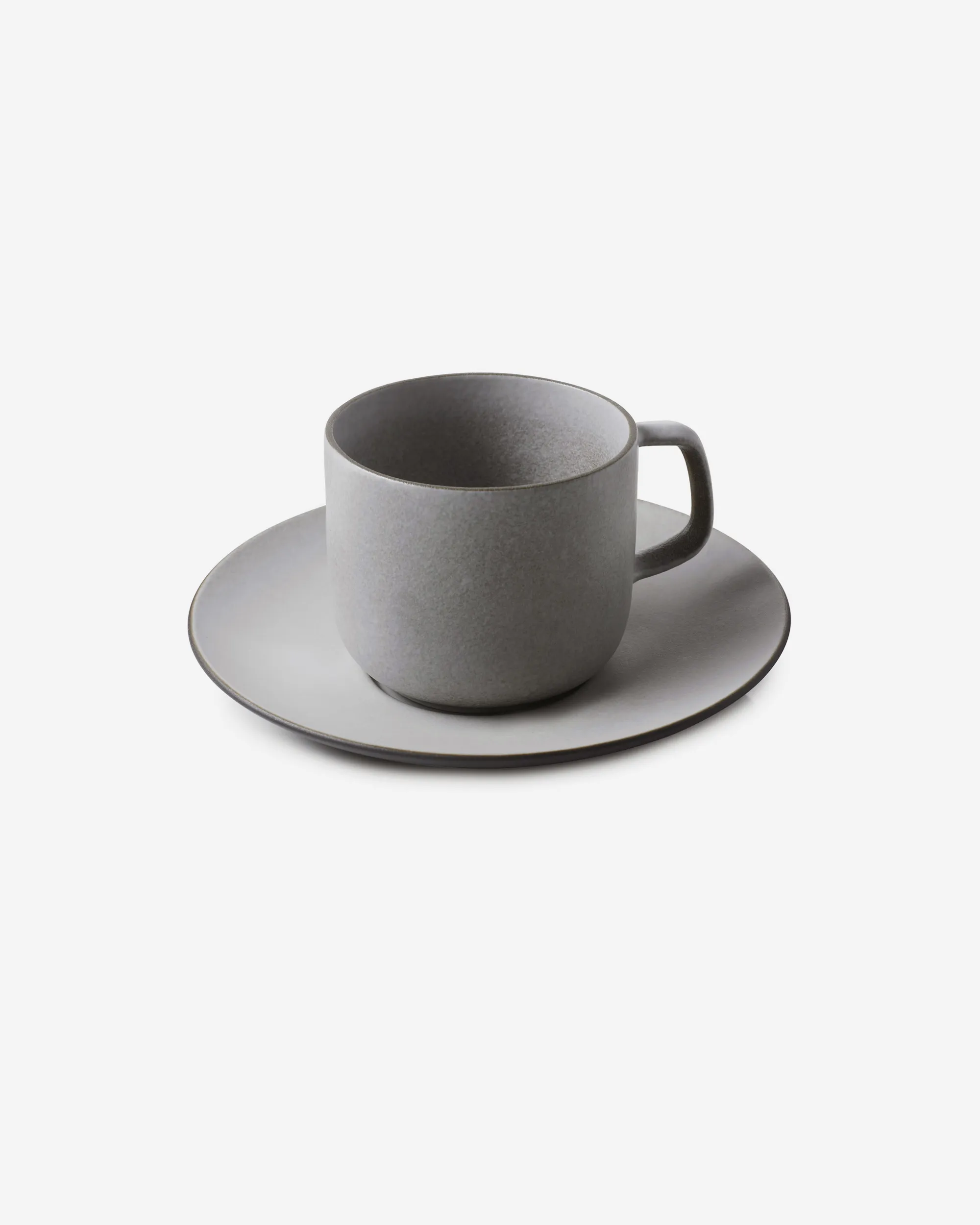Tasse à Thé et sous-tasse  Céramique noire