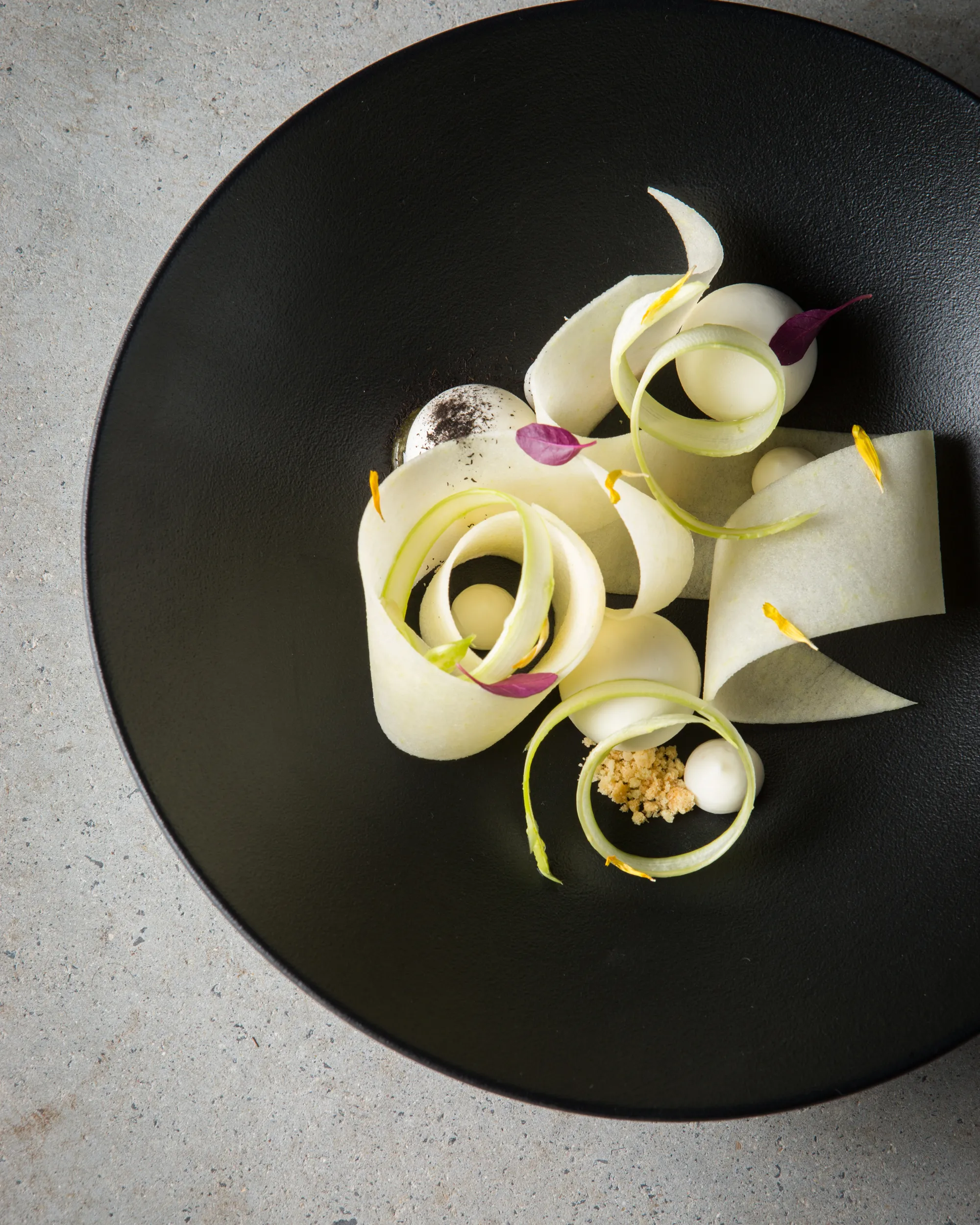 Assiette gourmande Céramique noire