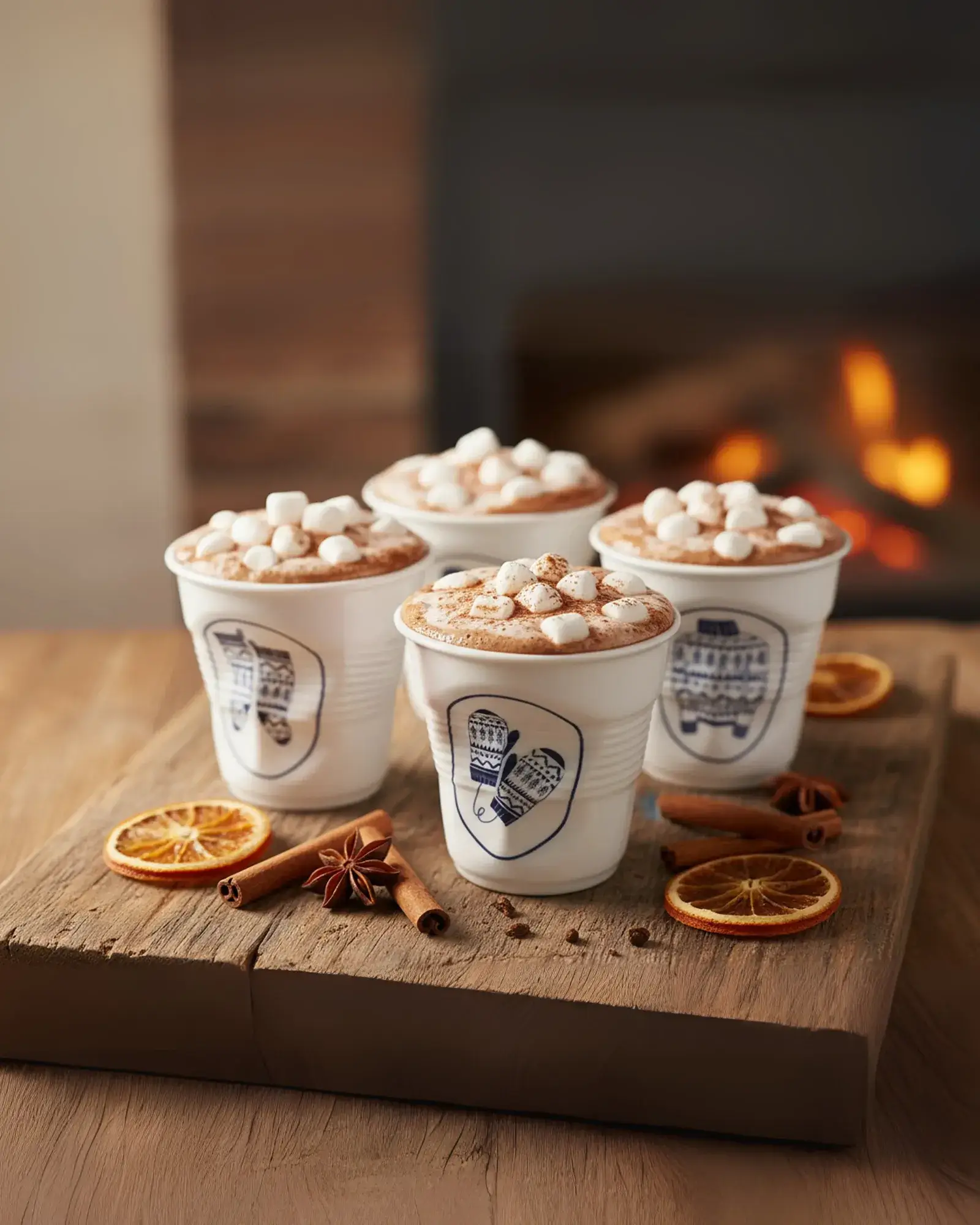 Gobelet Cappuccino Froissé  - Noël LOT