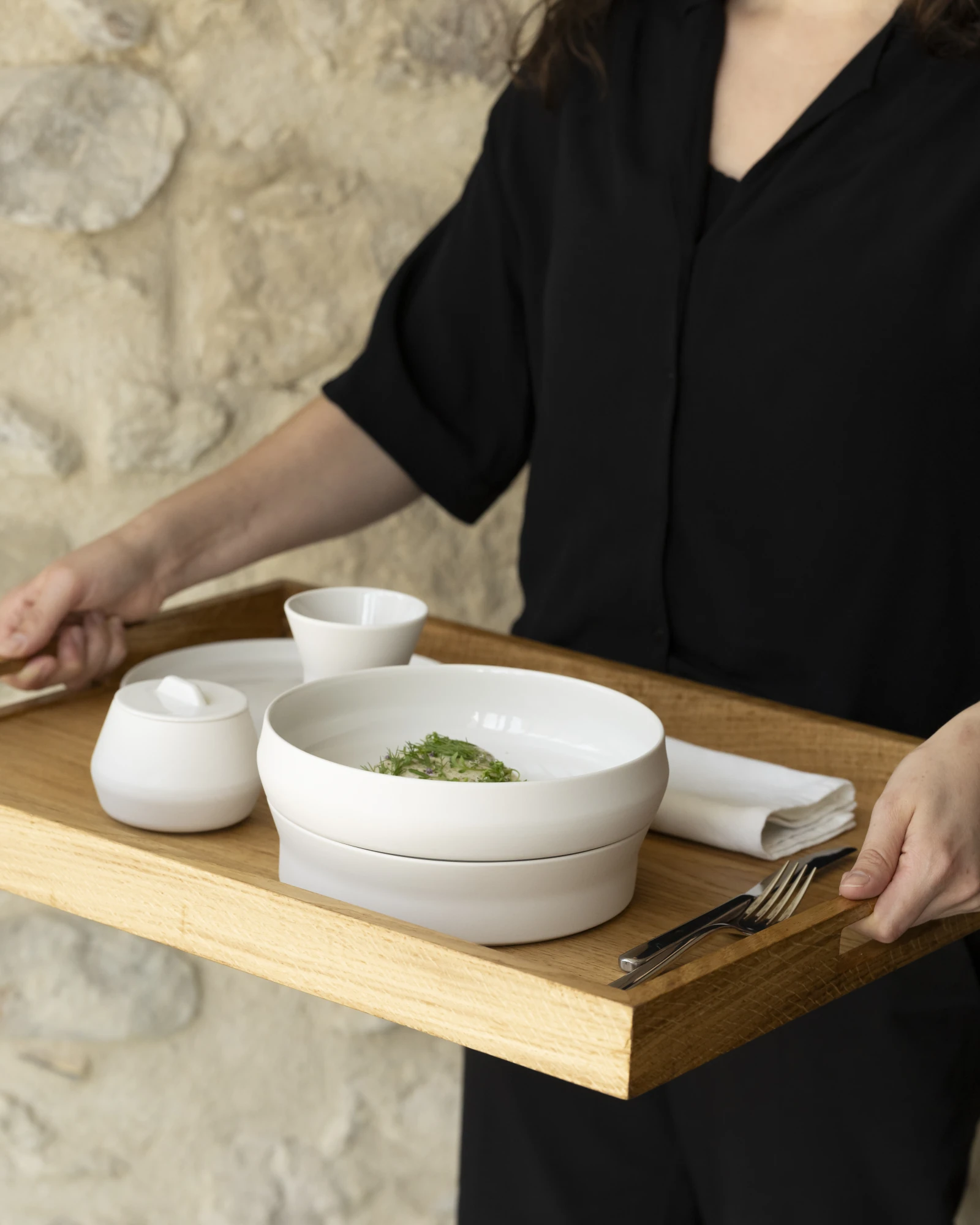 Assiette creuse évasée