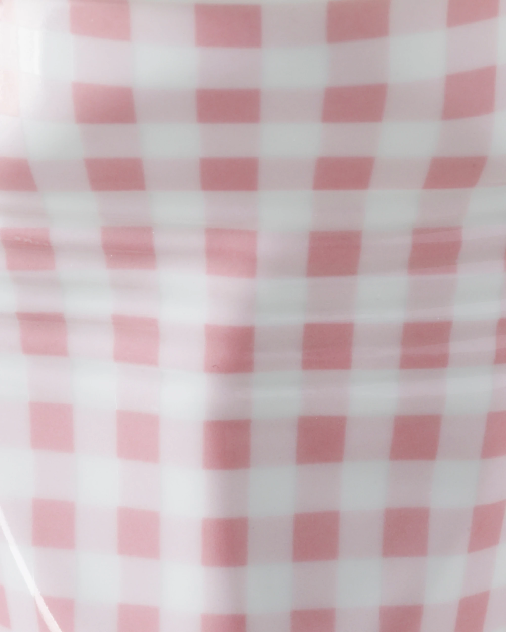 Coffret 2 gobelets Froissé Vichy rose