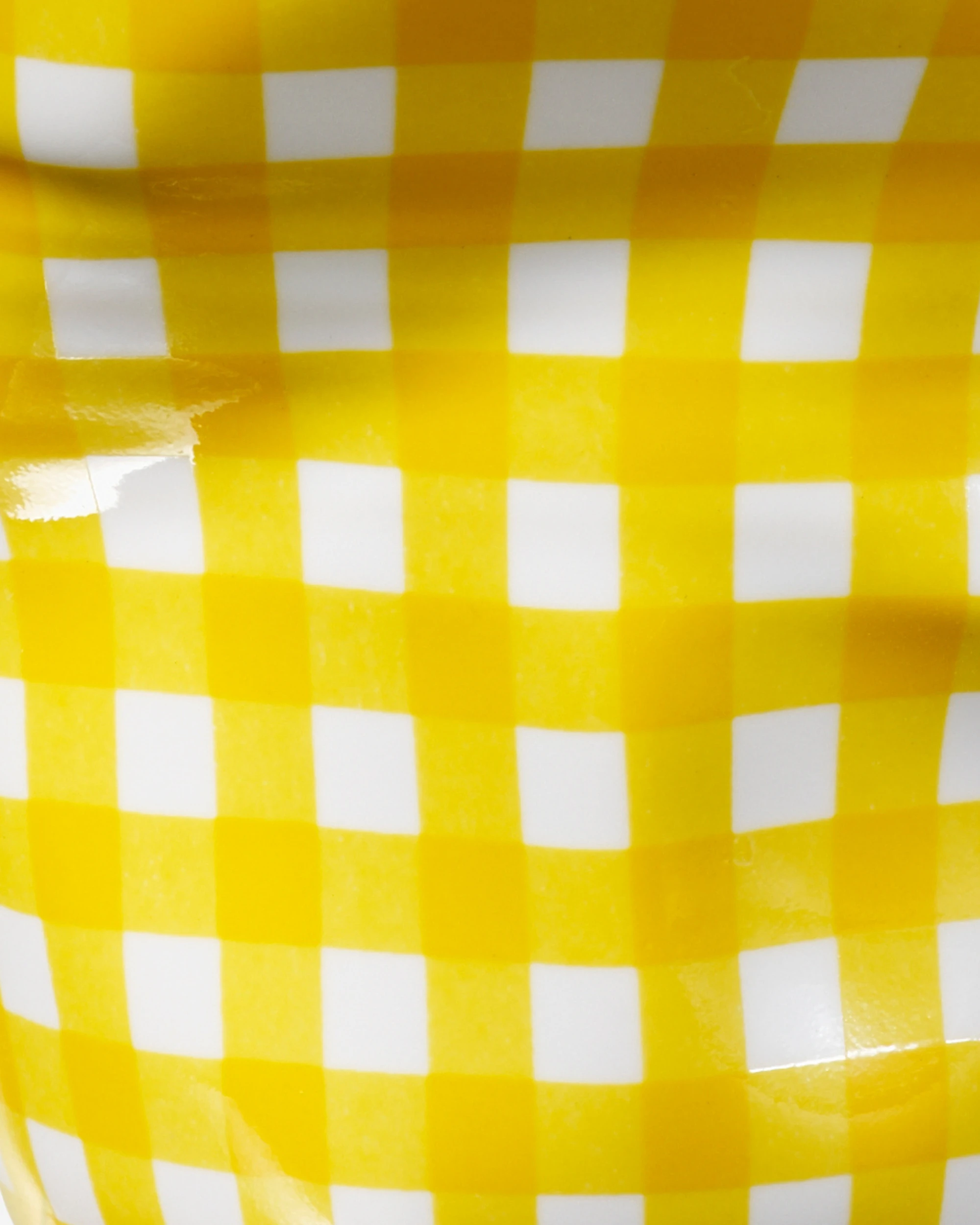 Coffret 2 gobelets Froissé Vichy jaune