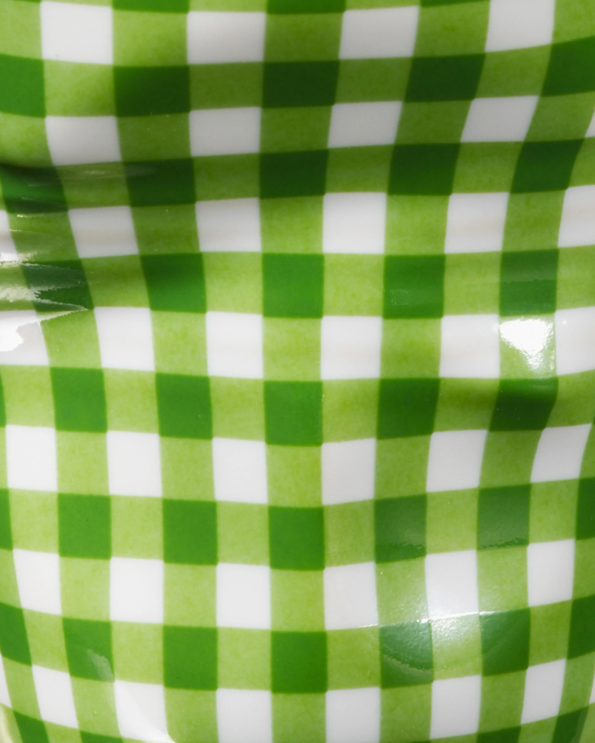 Coffret 2 gobelets Froissé Vichy vert