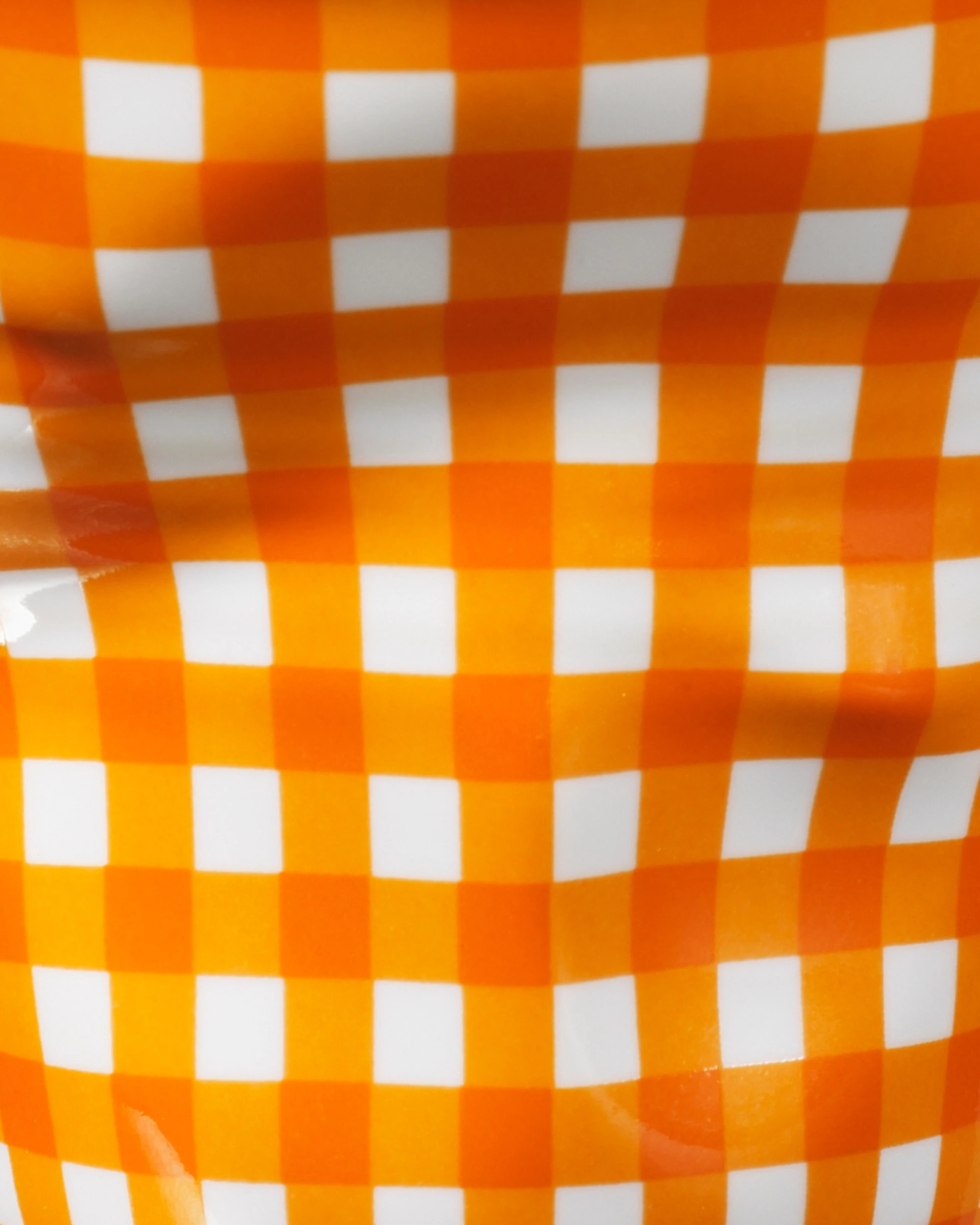 Coffret 2 gobelets Froissé Vichy orange