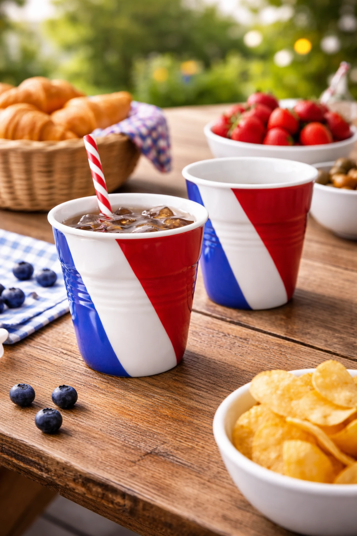 Set 2 Gobelets Drapeau France