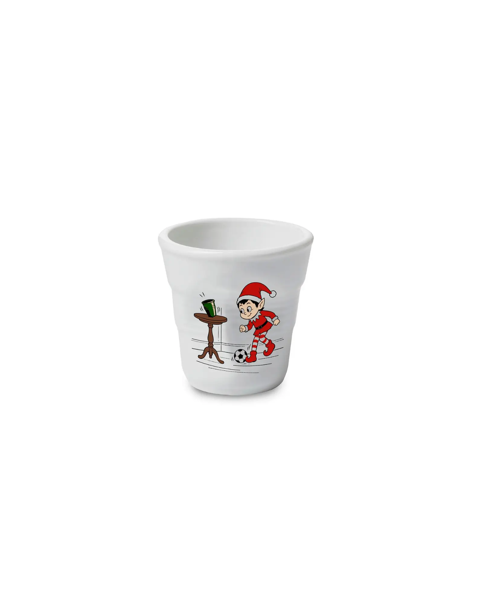 Set 2 gobelets 8cl - Lutin Foot + Blanc