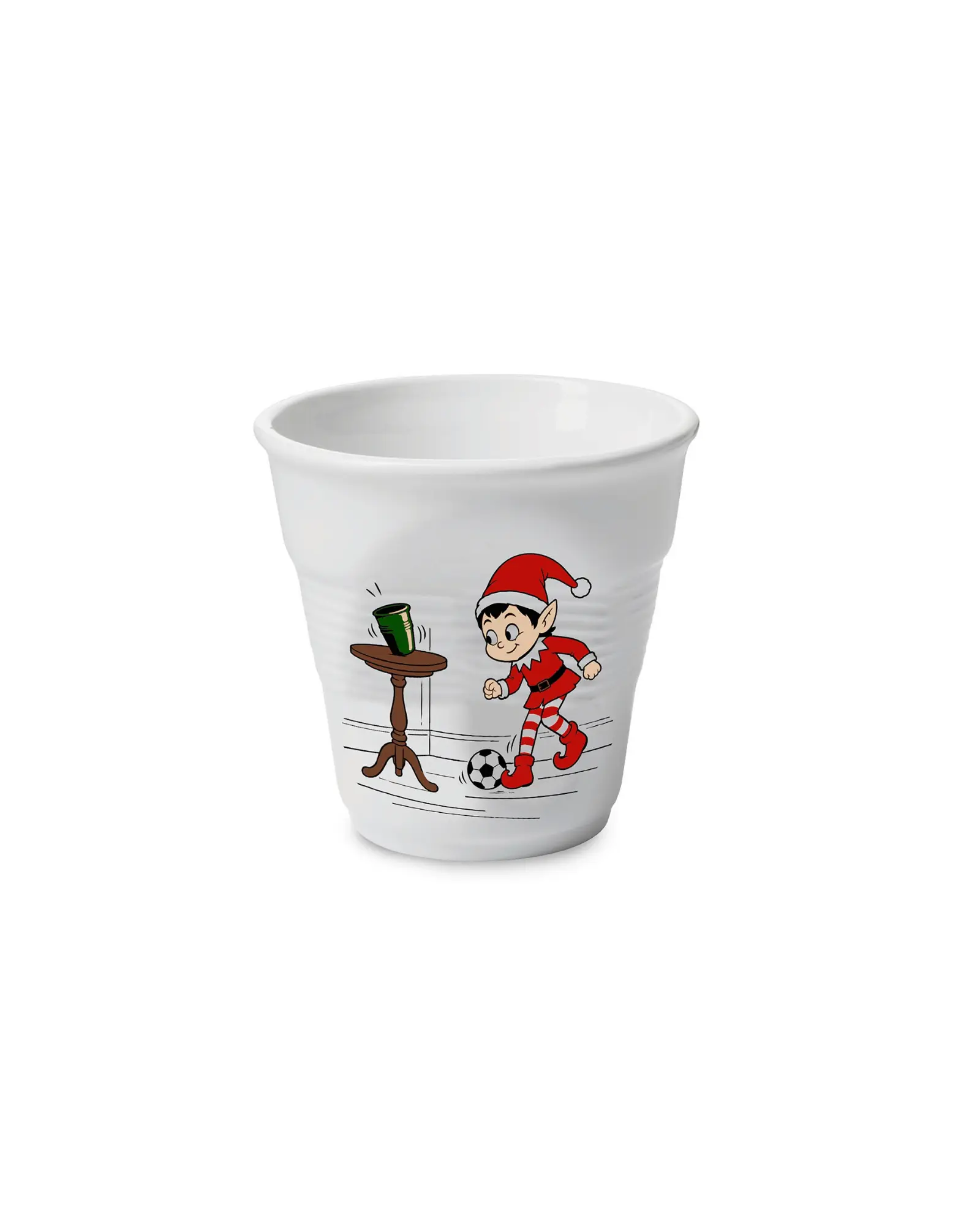Set 2 gobelets 18cl - Lutin Foot + Blanc