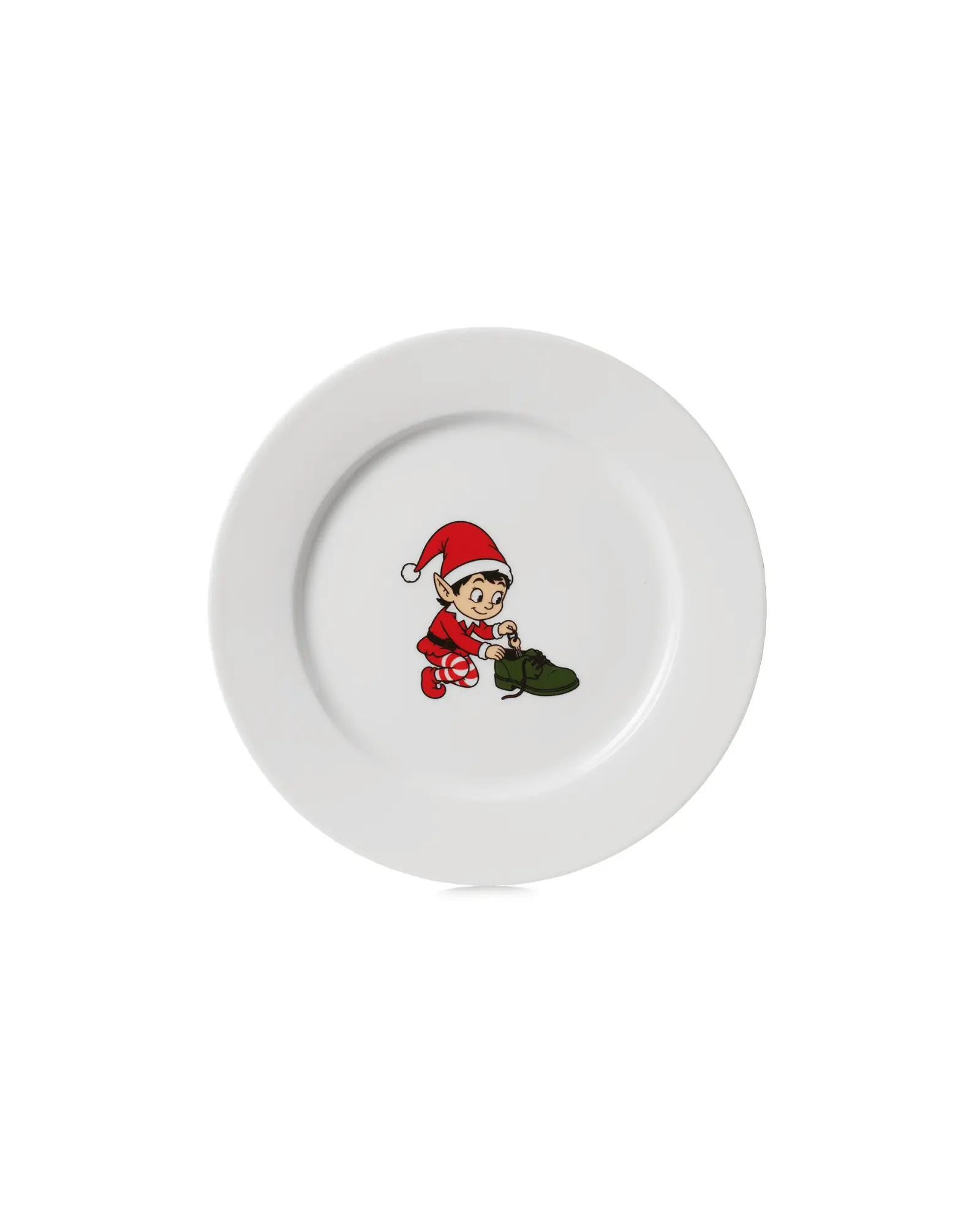Assiette à dessert - Noël - Lutin Chaussure